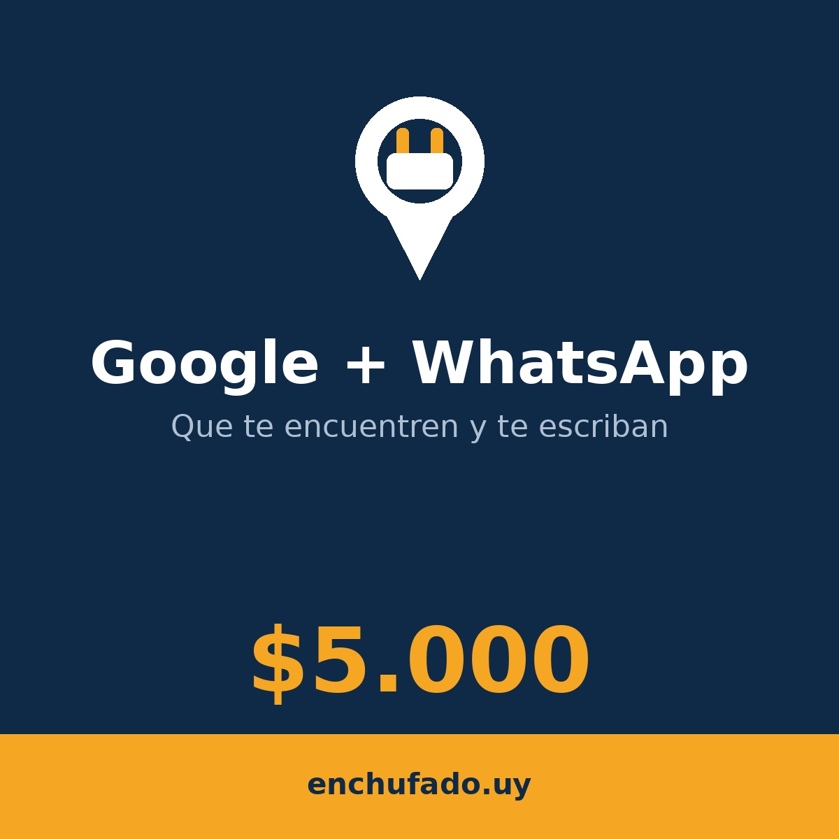 Ficha de Google y WhatsApp Business configurados, por $5.000